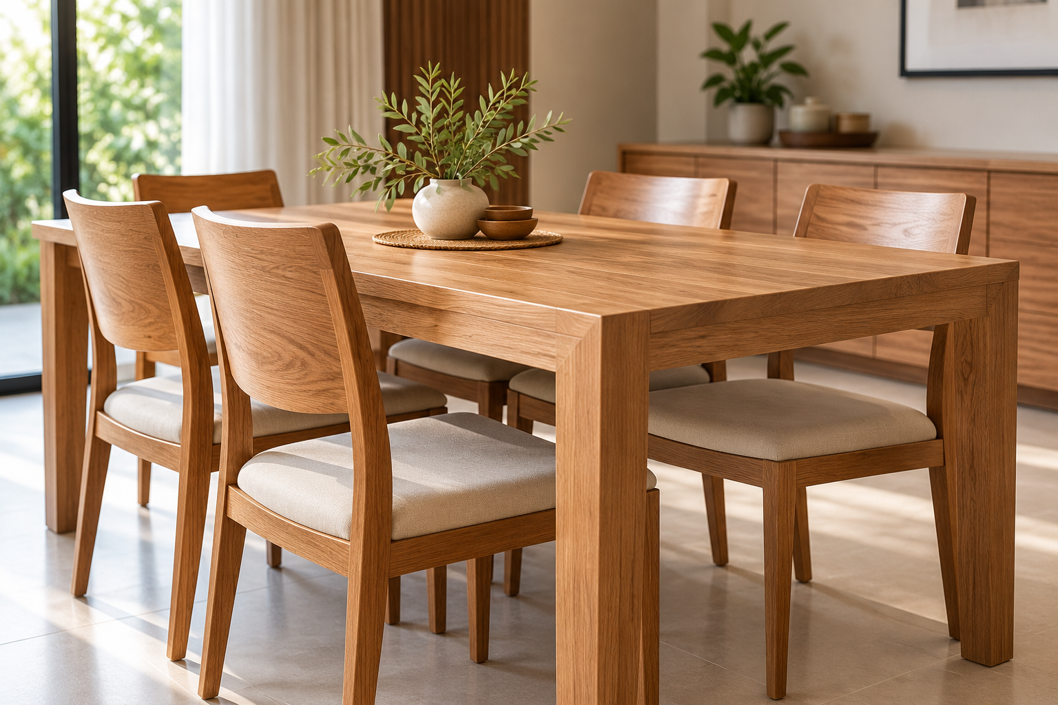 Wooden dining furniture